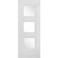 LPD Doors LPD (W) 30 inch White Amsterdam Glazed 3L Internal Door