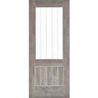 LPD Doors LPD (W) 27 inch Light Grey Laminated Mexicano Glazed Internal Door