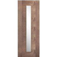LPD Doors LPD (W) 27 inch Walnut Sofia Glazed 1L Internal Door