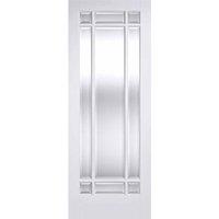 LPD Doors LPD (W) 27 inch White Manhattan Glazed 9L Internal Door