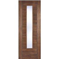 LPD Doors LPD (W) 27 inch Walnut Laminated Vancouver Glazed Internal Door