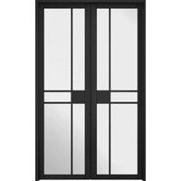LPD Doors LPD (W) 24 inch Room Divider Black Greenwich W4 Internal Room Divider