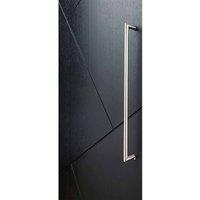 LPD Ironmongery Vela Satin Chrome Privacy Handle Hardware Pack Internal Hardware D6 xW16 xH23cm