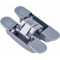 LPD Ironmongery Eclipse Matt Chrome Concealed Hinge (Pack of 2) Internal Hardware D6 xW16 xH23cm