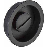 LPD Ironmongery Aries Matt Black Pocket Door Privacy Handle Internal Hardware D6.2 xW5.6 xH7cm