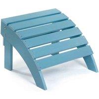 Gardenature Henley Adirondack Recycled Plastic Footstool - Blue, Blue