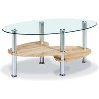 Hurst Coffee Table Natural Wood Effect Shelf, Brown