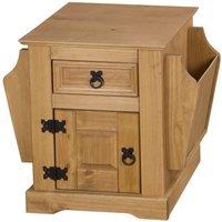 Corona Magazine Rack, Brown