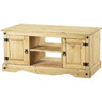 Corona TV Flatscreen Unit with 2 Doors 1 Shelf, Brown