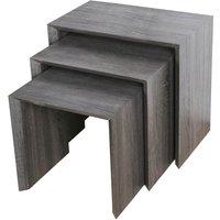Forrest Nest of Tables Walnut (Black), Brown