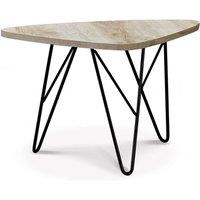 Mersey Coffee Table Natural with Black Metal Legs