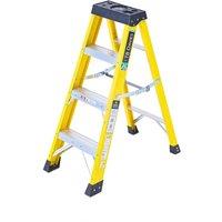 TB Davies 4 Tread Heavy-Duty Fibreglass Swingback Step Ladder