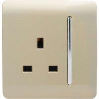 Trendi 1 Gang 13 Amp Switched Socket - Gold