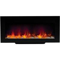 Be Modern 2kW Amari 38" Wall Hung/Stand Mounted Fire - Black, Black