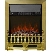 Be Modern 2kW Bayden 16" Electric Inset Electric Fire - Brass, Gold