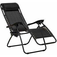 Royalcraft Black Zero Gravity Relaxer, Black