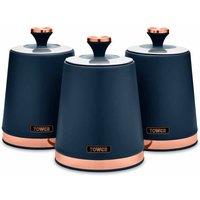 Tower Cavaletto Set of 3 Canisters Blue, Blue