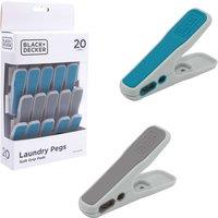 Black & Decker Black and Decker 20 Pack of Pegs - Aqua & Moon Grey, Grey