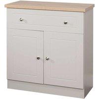 Ready Assembled Wilcox 1 Drawer Sideboard Kaschmir Ash, Cream