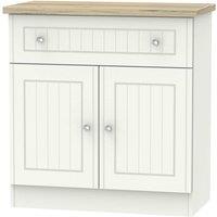 Ready Assembled Wilcox 1 Drawer Sideboard Porcelain Ash, Cream