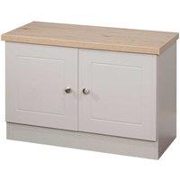 Ready Assembled Wilcox Compact 2 Door TV Unit Kaschmir Ash, Cream