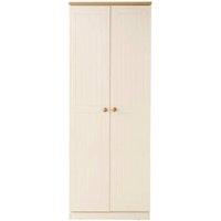 Welcome Furniture Ready Assembled Flora 2 Door Wardrobe Cream, Cream