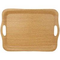 Lifemax Non-slip Tray (oak - 42.5X30.5), Brown