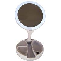 Lifemax Foldaway Lighted Mirror, White