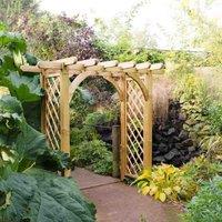 Forest Garden Large Ultima Pergola Arch, Brown