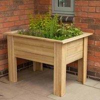 Forest Garden Kitchen 1m Garden Planter, Brown