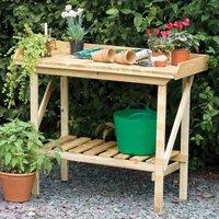 Forest Garden Potting Bench, Brown