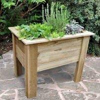 Forest Garden Deep Root 1m Planter, Brown