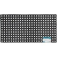 JVL Contract Rondo Mat 50x100cm - Black, Black