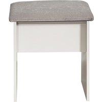 Ready Assembled York Stool White Ash, White