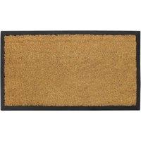 JVL Plain Granite Coir Mat, 40x70cm, Brown