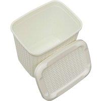 JVL 10L Loop Storage Box - White, White
