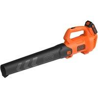 Black & Decker 18v 2.0Ah Axial Leaf Blower, Orange