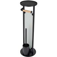 Croydex Multi-function Butler, Bamboo Detail - Black, Black