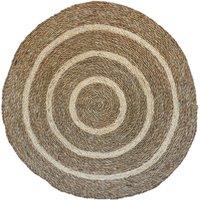Ivyline Seagrass Christmas Tree Mat Spiral 90cm, Brown