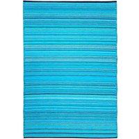 Green Decore 180 x 270cm Reversible Outdoor Rug -Turquoise/Green, Blue