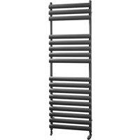 Towelrads Dorney Designer Towel Rail, 1500x500mm - Anthracite, Black