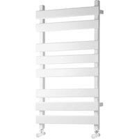 Towelrads Perlo Designer Towel Radiator, 800x500mm - White, White