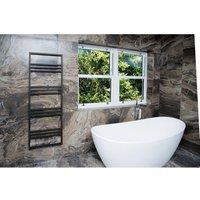 Towelrads Portchester Traditional Towel Radiator, 965x637mm - Chrome/White, White