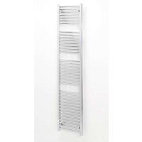 Towelrads Pisa Flat Towel Radiator 600 x 400mm - Chrome, Silver