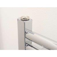 Towelrads Pisa Flat Towel Radiator 1600 x 400mm - Chrome, Silver