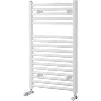 Towelrads Pisa Flat Towel Radiator, 800 x 400mm - White, White