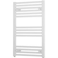 Towelrads Flat Independent Towel Rail 22mm, 800x600 - White, White