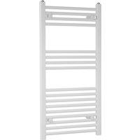 Towelrads Flat Independent Towel Rail 22mm, 1000x500 - White, White