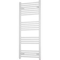 Towelrads Flat Independent Towel Rail 22mm, 1200x600 - White, White