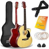 3rd Avenue Cutaway Electro Acoustic Guitar Pack - Natural, Brown